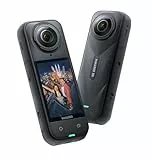 Insta360 X5 - wasserdichte 8K 360° Action-Kamera, führend bei schwachem Licht, unsichtbarer Selfie-Stick-Effekt, Robustes und austauschbares Objektiv, 3-Stunden-Akku, integrierter Windschutz