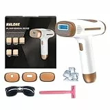 NALONE Haarentfernung Laser, IPL Geräte Haarentfernung mit 4 Erweiterte Funktionen HR/SC/RA/BT, 10 Stufen,999,999 Blitzen Schmerzfreier Der Ganzkörper-Epilierer zu Hause für Frauen und Männer
