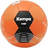 Kempa Tiro Kinder Handball - gewichtsreduziert - Ball für Kinder Trainingsball und Spielball - weiche Schaumstofflaminierung, Fluo orange/schwarz