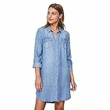 VERO Moda Female Jeanskleid VMSILLA LS Short Dress LT BL GA NOOS