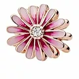 Feitery Gänseblümchen rosé-vergoldet Charms Armband Valentinstag Bead Charm für Damen