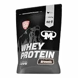 Mammut Nutrition Whey Protein Pulver Brownie – 1kg – 27g Protein pro Portion – Eiweißpulver mit hohem BCAA-Anteil – Perfekte Löslichkeit in Wasser & Milch – Ideale Zwischenmahlzeit