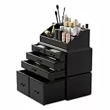 Readaeer Makeup Organizer/Kosmetik Aufbewahrungsbox/Schmink Aufbewahrungskasten in 3 Lagen mit 6 Schubladen， ist für Schlafzimmer und Badzimmer geeignet