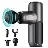 arboleaf Massagepistole mini Massage Gun 0,39kg mit 5 Geschwidigkeiten & 4 Massageköpfe, Handmassagegerät 3200U/Min mit flüsterleisem Motor, Muskelpistole für Zuhause, Fitness und Reisen