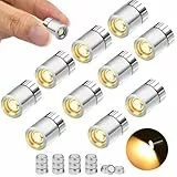 10 Stück Mini LED Lichter für Puppenhäuser, LED Licht Mini mit Batterie, Micro LED Licht zum Basteln, LED Minilichter, Miniatur Lichter für Vitrinen, Spielzeug Bausteine, Puppenhaus Beleuchtung