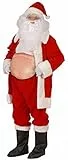 W WIDMANN MILANO Party Fashion 8543G - Aufblasbarer Bauch oder Buckel, Hexe, Buckliger, Weihnachtsmann, Bierbauch, Schwangere, Karneval, Mottoparty, Weihnachten, Halloween