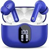 Bluetooth Kopfhörer, Kopfhörer Kabellos Bluetooth 5.4 Sport In Ear Kopfhörer mit 4 Mikrofon, 40 std Spielzeit, LED-Anzeige, ENC Lärmreduzierung, Tiefer Bass Ohrhörer für Arbeit und Studium