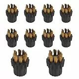 DONGKER Powerbürstenset, 10 Stück Rundbürstenaufsätzen für Dampfreiniger, Leistungsstarke Reinigungsbürste aus Nylon/Kupfer/Edelstahl Dampfreiniger-Zubehör