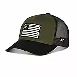 Alpinestars Flag Snapback Trucker Hat Baseballkappe Herren mit hinten Schnappverschluss Einheitsgröße
