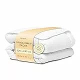 WENDRE Ganzjahresdecke 220x240 – Mittelwarme Bettdecke 300 GSM – Atmungsaktive Mikrofaser Steppdecke – Allergikergeeignet, Oeko-TEX Zertifiziert – Waschbar, Made in EU
