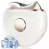 EMS Gua Sha Elektrisch, ANLAN Gesichtsmassagegerät Gegen Falten Blau Violett Rotlichtlampe Gesicht Kalt Wärme Massagegerät Gesicht 3 Intensitätsstufen Face Massager Anti Aging, Mittel