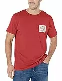 RVCA Herren T-Shirt, Va All The Way/Granat, M