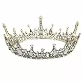 FRCOLOR Vintage Hochzeit Königliche Tiara Krone Braut Strass Tiara Krone für Festzug Hochzeit Braut Schönheit Wettbewerb Prom Party (Antike Bronze)