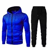 Generisch Herren Trainingsanzug Jogginganzug Sportanzug Laufanzug Gym Freizeitanzug 2-Teilig Jogginganzug Mit Jogginghose & Hoodies Trainingsjacke Male Trainingsanzug-Sets