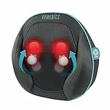 HoMedics GEL Massagekissen, Gezielte, tiefenwirksame Shiatsu Massage mit Gel-Technologie, vielseitig einsetzbar für Rücken, Nacken, Schultern, Lenden, Beine, Waden, mit Wärmefunktion