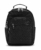 Kipling SEOUL S Kleiner Rucksack, Signature Emb (Schwarz)