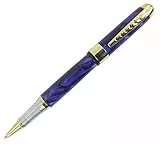 Abcsea Luxus 250 Genie Metall Rollerball Gold Trimmen - Blaue Blume