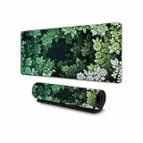 APMGONT Gaming Mauspad XXL Großes Mousepad 800x300 mm Japanische Gaming Mauspad mit Rutschfester Gummibasis für PC, MacBook, Laptop (Grün)