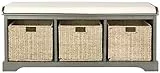 Safavieh Modern Innen Bank, Aschgrau, 120 x 41 x 50