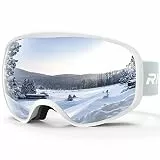 RIOROO Skibrille Kinder, Skibrille Kinder 3-14 Jahre für Jungen Mädchen 100% OTG UV-Schutz Antibeschlag Kompatibler Helm für Skifahren Snowboard Radfahren Outdoor Aktivitäten Wandern Augenschutz