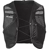 Salomon Active Skin 8 Compatible with Flasks Unisex Running Hydration Vest Hiking Trail , Precision Fit, 8L Precision Fit, and Optimized Storage