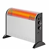 Extralink Konvektorheizung 2000W Elektroheizung 3-stufige Leistungsregelung eingebauter Thermostat eingebauter Ventilator kompakte Größe eingebauter Überhitzungsschutz Elektroheizkörper