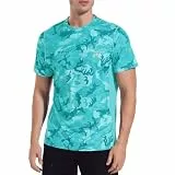 MEETWEE Rashguard Herren, Sportshirt Kurzarm UV Schutz Shirt UPF 50+ Funktionsshirt Atmungsaktiv Rash Vest für Outdoor Running Sports