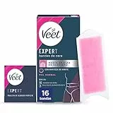 Veet Expert Enthaarungsbänder für Englische Haarentfernung, Bikini-Bereich, mit Karité-Butter, 16 Streifen