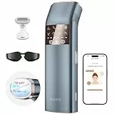 Dreifach-Puls IPL Geräte Haarentfernung, 12cm² Saphir-Eis-Kühlung Laser Haarentfernung für Damen Herren, 3°C für Schmerzfreie, Dauerhafte Haarentfernung Hause für Gesich, Bikini, Schambereich