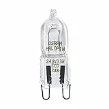 Osram 10-er Set Halopin Eco 33W = 40W 230V Eco-Version Klar Halogenlampe Sockel G9 Normalspannung 66733, Warmweiß