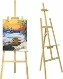 ARATERVIO Staffelei aus Holz Groß Atelierstaffelei Verstellbare Standstaffelei Feldstaffelei Holzstaffelei Leinwand Ständer für Kinder und Erwachsene