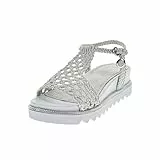 bugatti 431675855900, Damen Riemchensandalen, Silber (Silver 1300), 42 EU (8 UK)