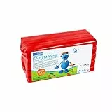 Becks Plastilin B100481 Knete, rot,500 g