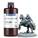 ANYCUBIC ABS-Like Resin 3.0, 3D Drucker Harz mit Hohe Härte und Zähigkeit, Hochpräzises, Geruchsarmes 405 nm UV-härtbares Harz für Resin 3D Drucker, HD Grau, 1kg