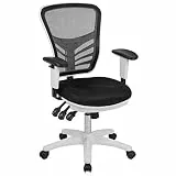 Flash Furniture Bürostuhl, Mesh, Schaumstoff, Sperrholz, Polyester, Kunststoff, Metall, 68,6 x 64,8 x 112,4 cm
