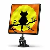 Divoom Pixoo-Max Mehrzweck Digitaler Bilderrahmen, 32 x 32 Programmierbares Pixel Art LED Display für Zimmer Gaming Deko, Fensterschild, Bluetooth, (Schwarz)