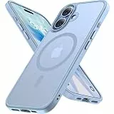 Miracase für iPhone 17 Hülle für Magsafe [TOP Militärschutz & Magnetkraft] Stoßfest Kratzfest mit Samtiger Haptik Handyhülle für iPhone 17 6,3', Babyblau