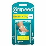 Compeed Hühneraugenpflaster Medium – Hydrokolloid-Pflaster gegen Hühneraugen an den Füßen, 10 Pflaster