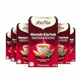 Yogi Tea Mentale Klarheit, Bio Kräutertee mit Ginseng, Zitronenmelisse und Eukalyptus, koffeinfrei, Yogi Tee 6er Pack, 6x17 Beutel (102 Teebeutel)