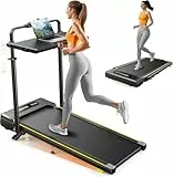 Home 2 in 1 Walking Pad, Laufband für Zuhause mit Steigung, 1-12 km/h Walking Machine, Fernbedienung, 2,5HP Tragbares Laufband,Bis 130kg Belastbar