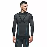 Dainese Herren Dry LS Baselayer-Shirt, Schwarz/Blau, M