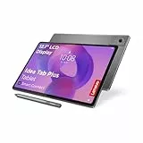 Lenovo Idea Tab Plus Tablet | 12.1' 2.5K LCD Display | 16:10 | MediaTek Dimensity 6400 | Integrated Arm Mali-G57 Grafik | 8GB RAM | 128 GB Speicher | Android 15 | Luna Grau Farbe | inkl. Lenovo Pen