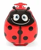 Bayer Chic 2000 - Bouncie Kinder-Trolley mit 3D-Marienkäfer-Motiv Kindergepäck, 20 Liter, Rot, 40 cm