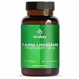 Vitabay R-Alpha Liponsäure 300 mg – 120 Kapseln hochdosiert & vegan – Alpha Lipoic Acid – Laborgeprüft in Deutschland – Vorrat für 4 Monate