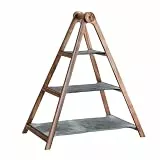 Villeroy & Boch - Artesano Etagere Grau, Serviergeschirr, Etagere zum Servieren von Obst, Gebäck oder Antipasti, Etagere 3 Etagen, Schiefer, Akazienholz