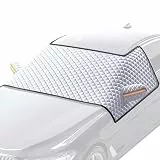 Fulenyi Auto Magnet Frontscheibenabdeckung, 175 x 115 cm Ultra-Dick Scheibenabdeckung Auto Windschutzscheiben Abdeckung Sonnenblende Wintergegen Schnee EIS Frost Sonne UV Staub Wasserbeständig