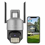 VSTARCAM 4MP Überwachungskamera Aussen, 3K, 30m Nachtsicht & Bewegungserkennung, 5GHz/2.4GHz WLAN, 360° Schwenken & Neigen, wasserdichte Sicherheitskamera für Haus/Garten, KI-Erkennung,Zweiwege-Audio