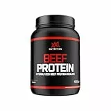 XXL Nutrition - Beef Protein Pulver - Laktosefrei, 92,1% Proteinanteil, Rinder Proteine, Hydrolysiertes Eiweiß - Schokolade - 1000 Gramm
