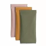 Ldirect 3 Stück PU Leder Brillenetui Weiche Schutzhülle Beutel Tragba Sonnenbrillen Etui Tragbar für Männer Frauen (Rosa Gelb Grün)