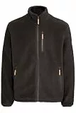 NORTH BEND NBSam Herren Fleecejacke Jacke Outdoor-Jacke weich atmungsaktiv bequem komfortabel warm YKK-Reißverschluss Reißverschlusstaschen Brusttasche, Größe:M, Farbe:Black (1001)